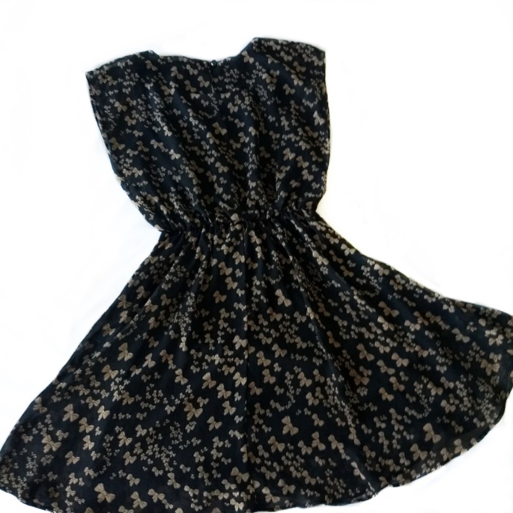 Lush Sheer Black & Tan w/ Bows 👗 Nordstrom